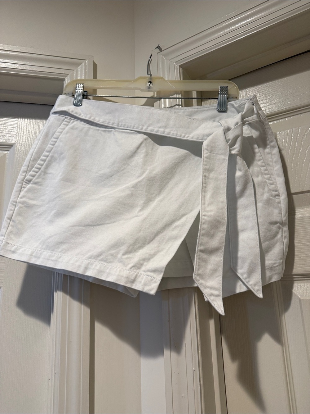 Vineyard Vines White Wrap Skort Side Tie Detail Coastal Cotton Summer Preppy 8